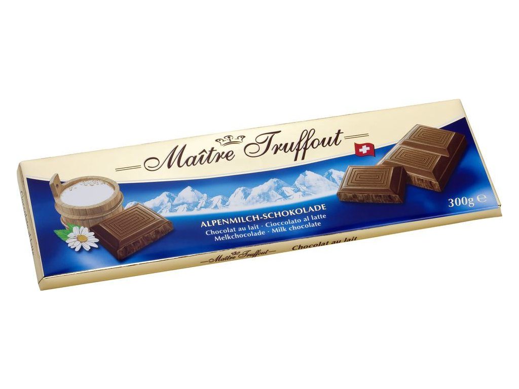Maitre Truffout Swiss mléčná čokoláda 300g