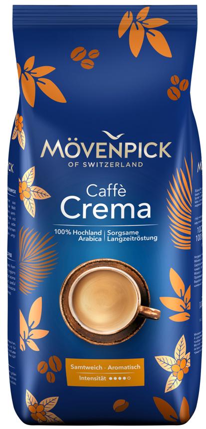 Mövenpick of Switzerland Café Crema zrnková Káva 1 kg