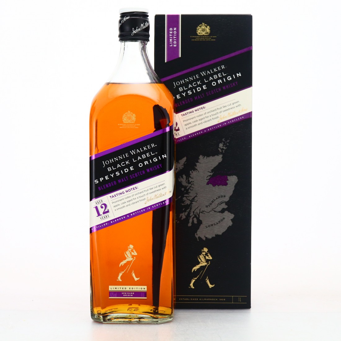 Johnnie Walker Black Label Speyside Origin 42% 1 l (karton)