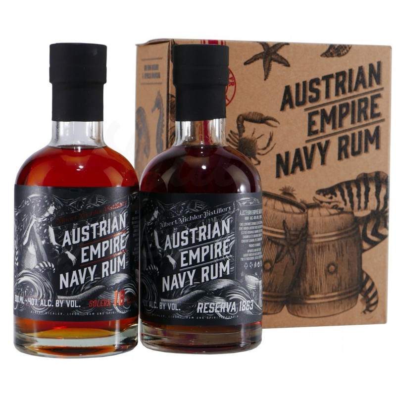 Austrian Empire Navy Reserve 1863 Rum + Solera Navy Rum 18y 40% (set 2 x 0,2 l)