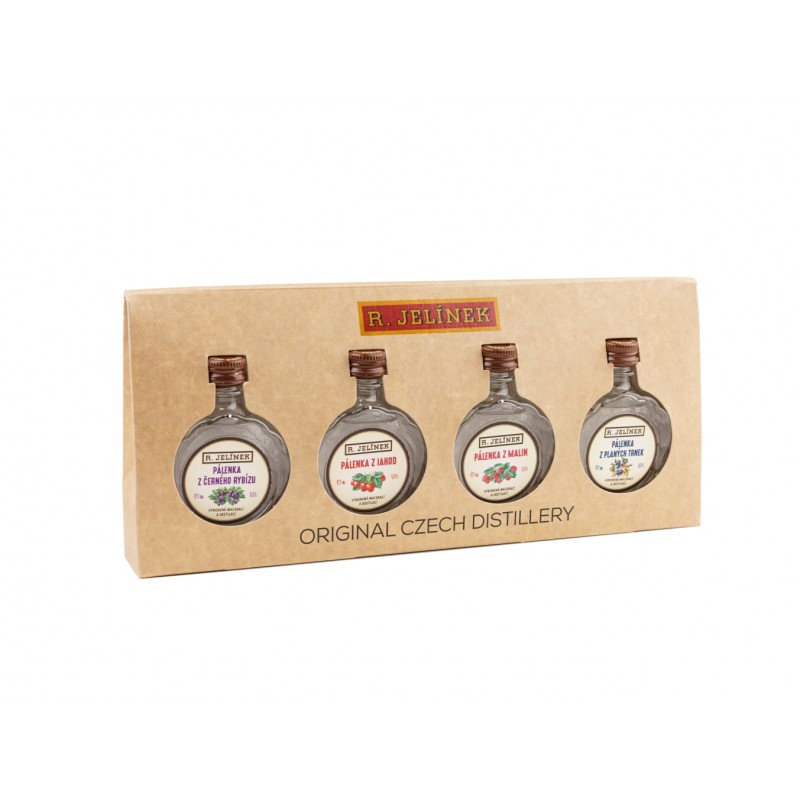 R. JELÍNEK Netradiční destiláty 42% 4x 0,05l dárkový set