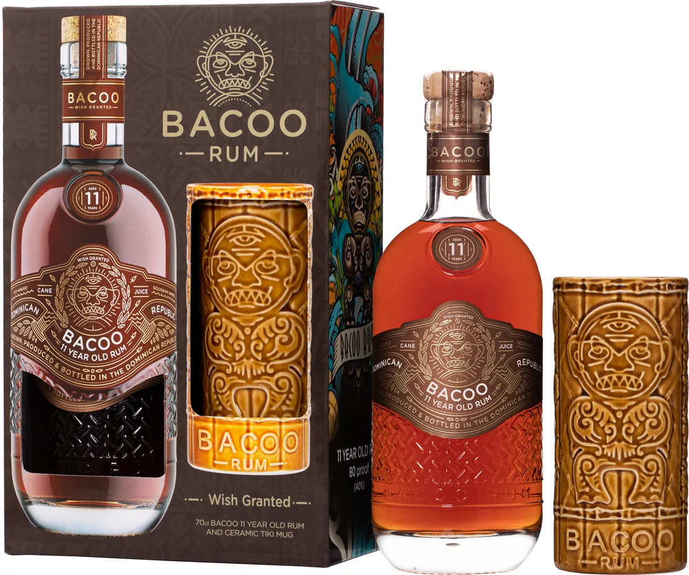 Bacoo 11y 40% 0,7 l (dárkové balení pohár)