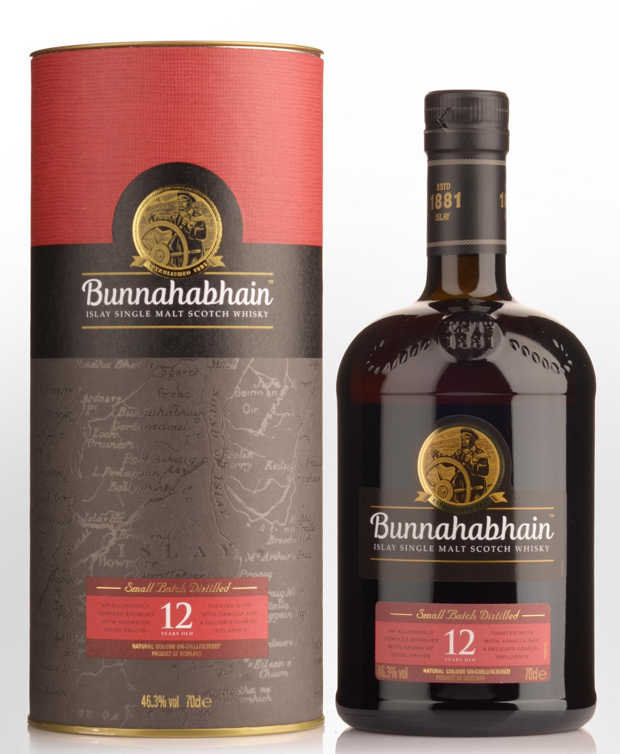 Bunnahabhain 12y 46,3% 0,7 l (tuba)