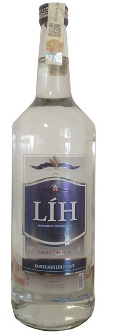 Líh konzumní 0,5l 80% (holá láhev)