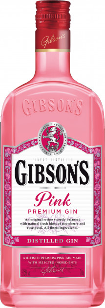 Gibsons Gin Pink 37,5% 0,7 l (holá láhev)