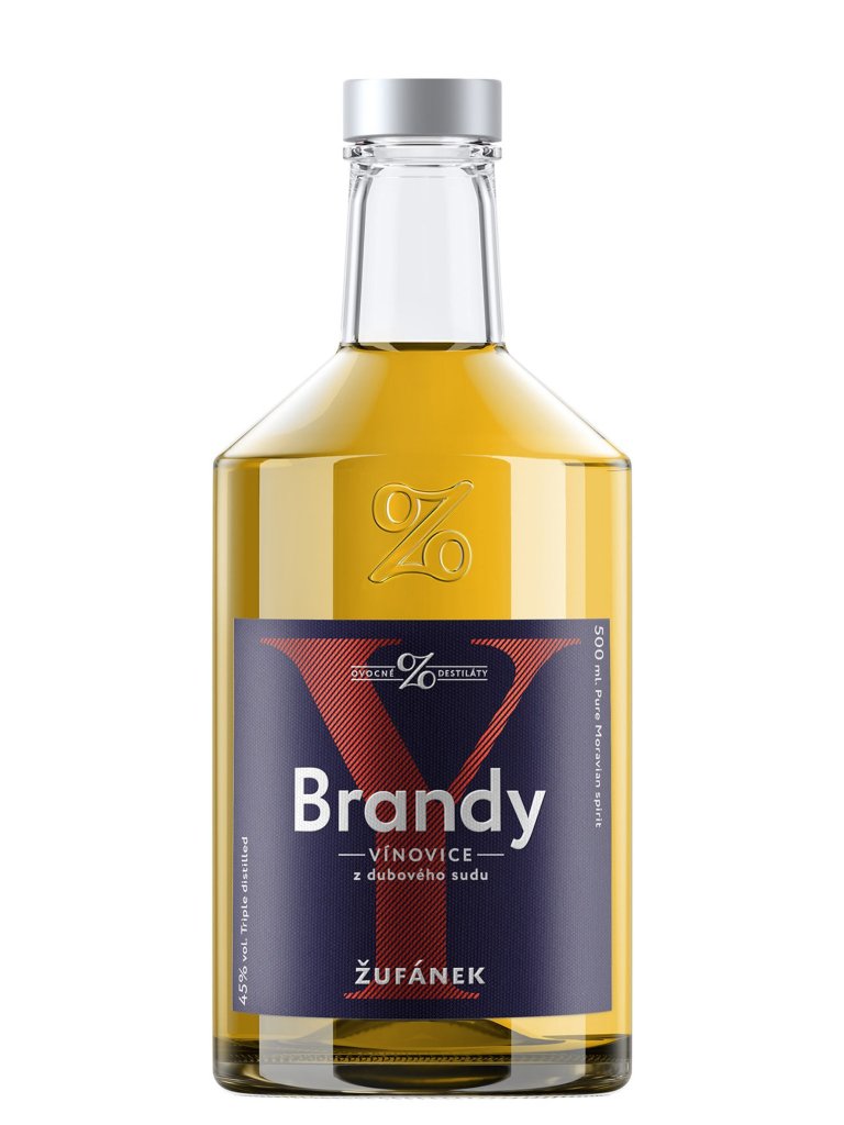 Žufánek Brandy 45% 0,5 l (holá láhev)