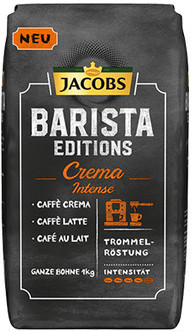 Jacobs Barista Crema INTENSE zrnková Káva 1000 g