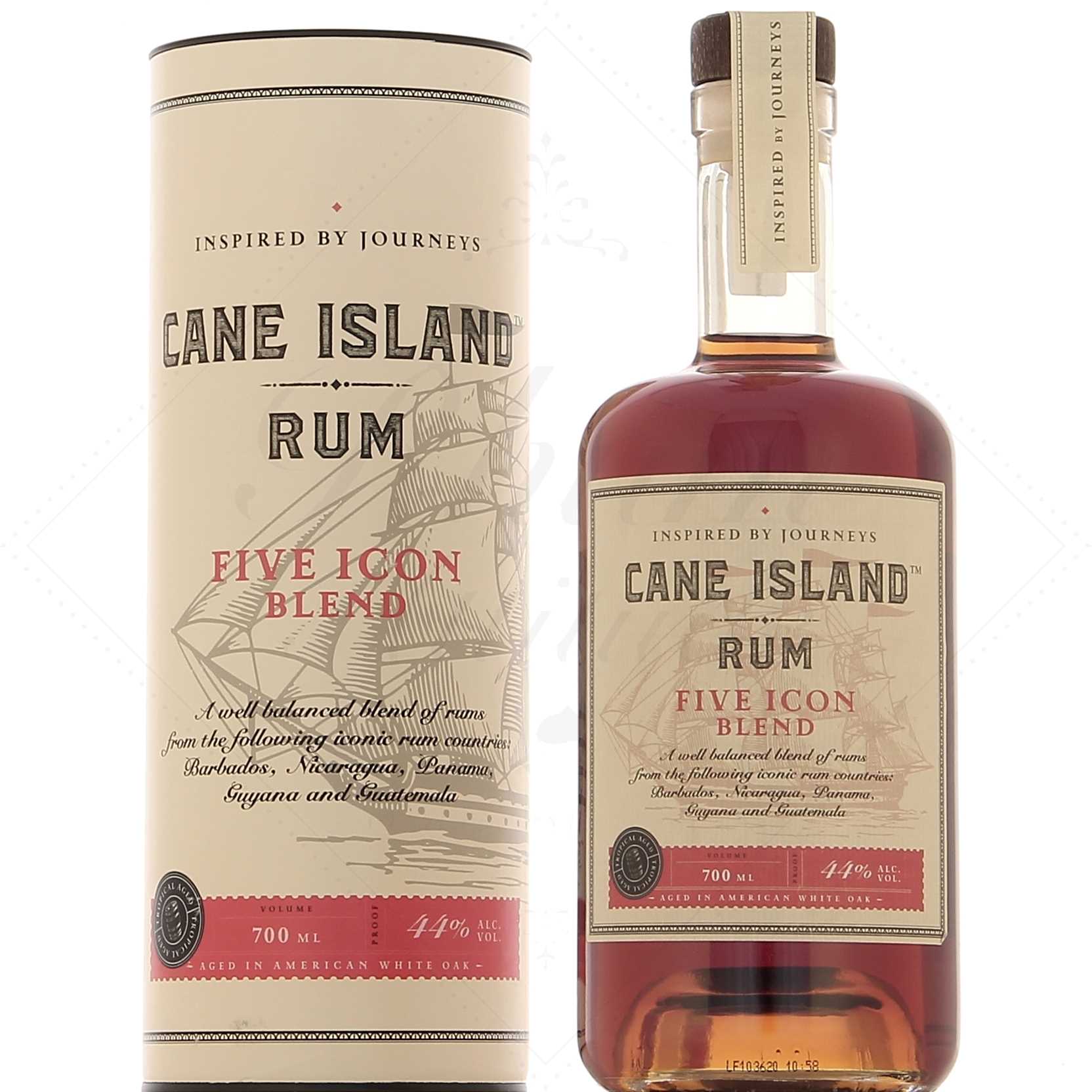 Cane Island Five Icon Blend 44% 0,7 l (tuba)