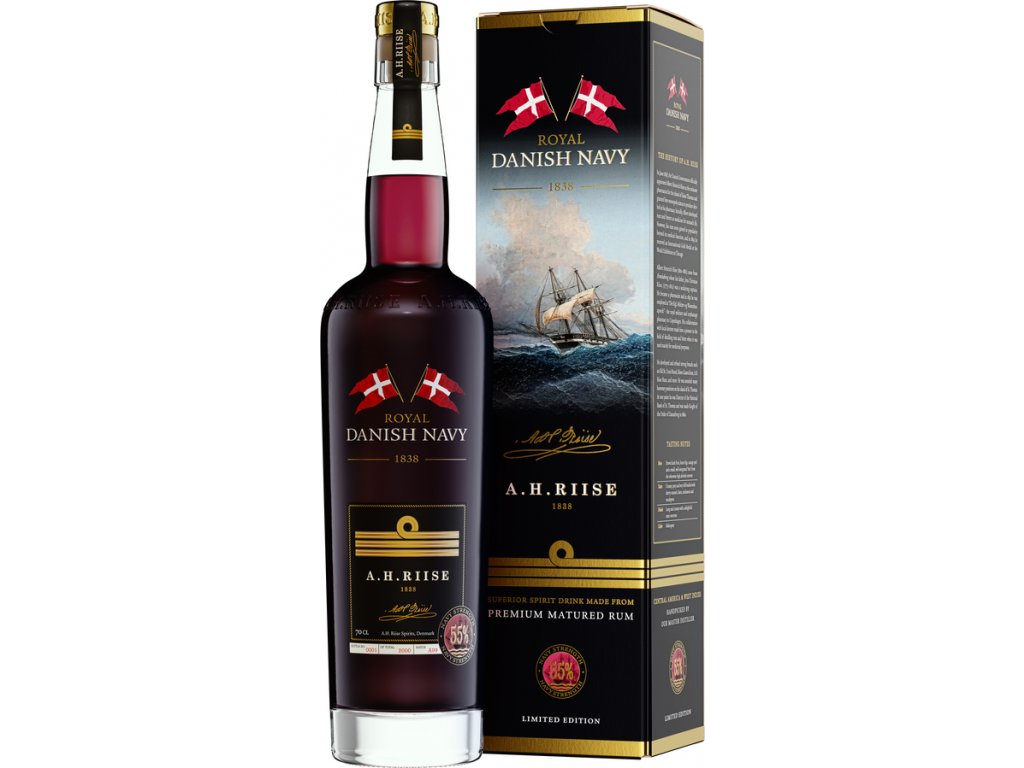 A. H. Riise Danish Navy 55% 0,7 l (karton)