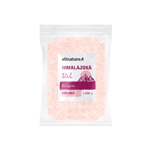 Himalájská sůl růžová hrubá 1kg Allnature