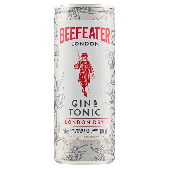 Beefeater Gin & Tonic 4,9% 0,25 l (plech)