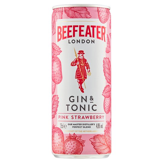 Beefeater Gin & Tonic Pink Strawberry 4,9% 0,25 l