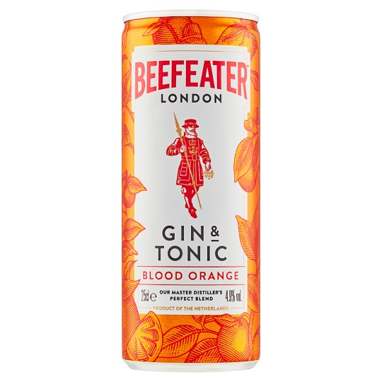 Beefeater Gin Blood Orange & Tonic 4,9% 0,25 l (plech)