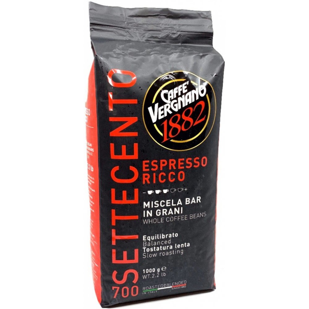 Vergnano Espresso Ricco 700 zrnková Káva 1 kg