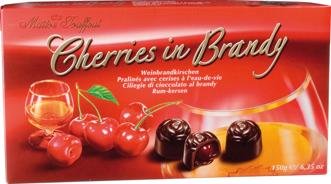 Bonboniéra Cherries in Brandy - Višně v čokoládě 150g Maitre Truffout