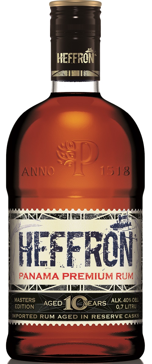 HEFFRON Panama Premium Rum 10y 40% 0,5 l (holá láhev)