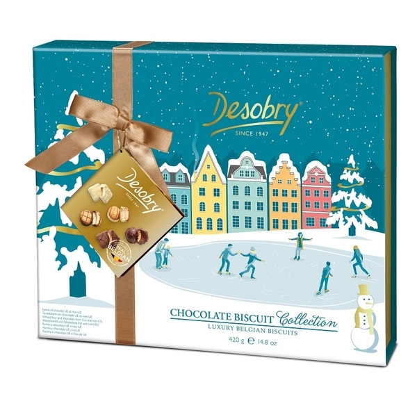 Chocolate Biscuits Collection - Zimní Radovánky - sada čokoládových sušenek 420g Desobry