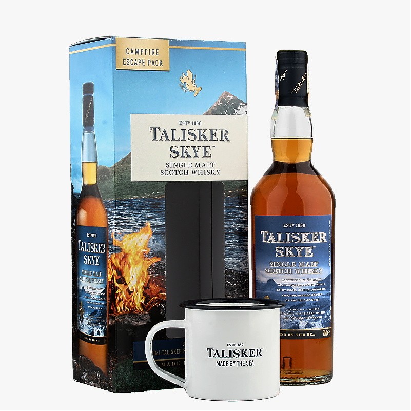 Talisker Skye + plecháček 45,8% 0,7l (dárkové balení plechový hrnek)