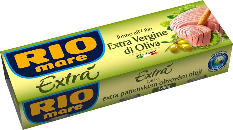 Tuňák v olivovém oleji extra virgin 3x80g Rio Mare