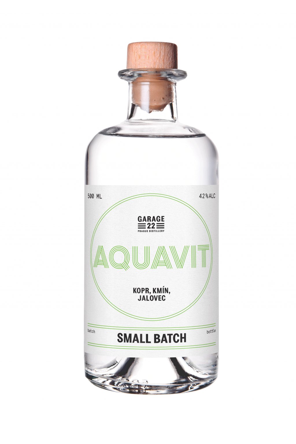 Garage 22 Aquavit - Kopr Kmín Jalovec 42% 0,5l