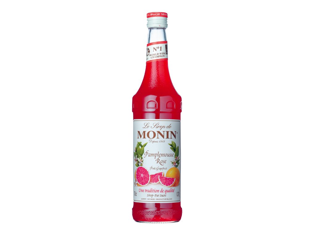 Monin Pamplemousse - Grapefruit růžový 0,7l (holá láhev)