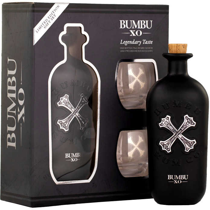 Bumbu XO 40% 0,7 l (dárkové balení 2 skleničky)