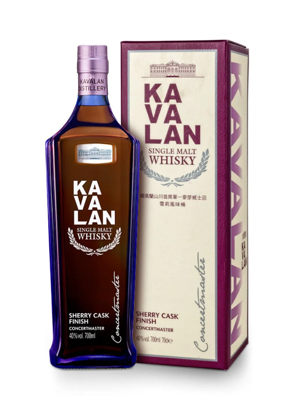 Whisky Kavalan Concertmaster Sherry Cask Finish 40% 0,7l (karton)