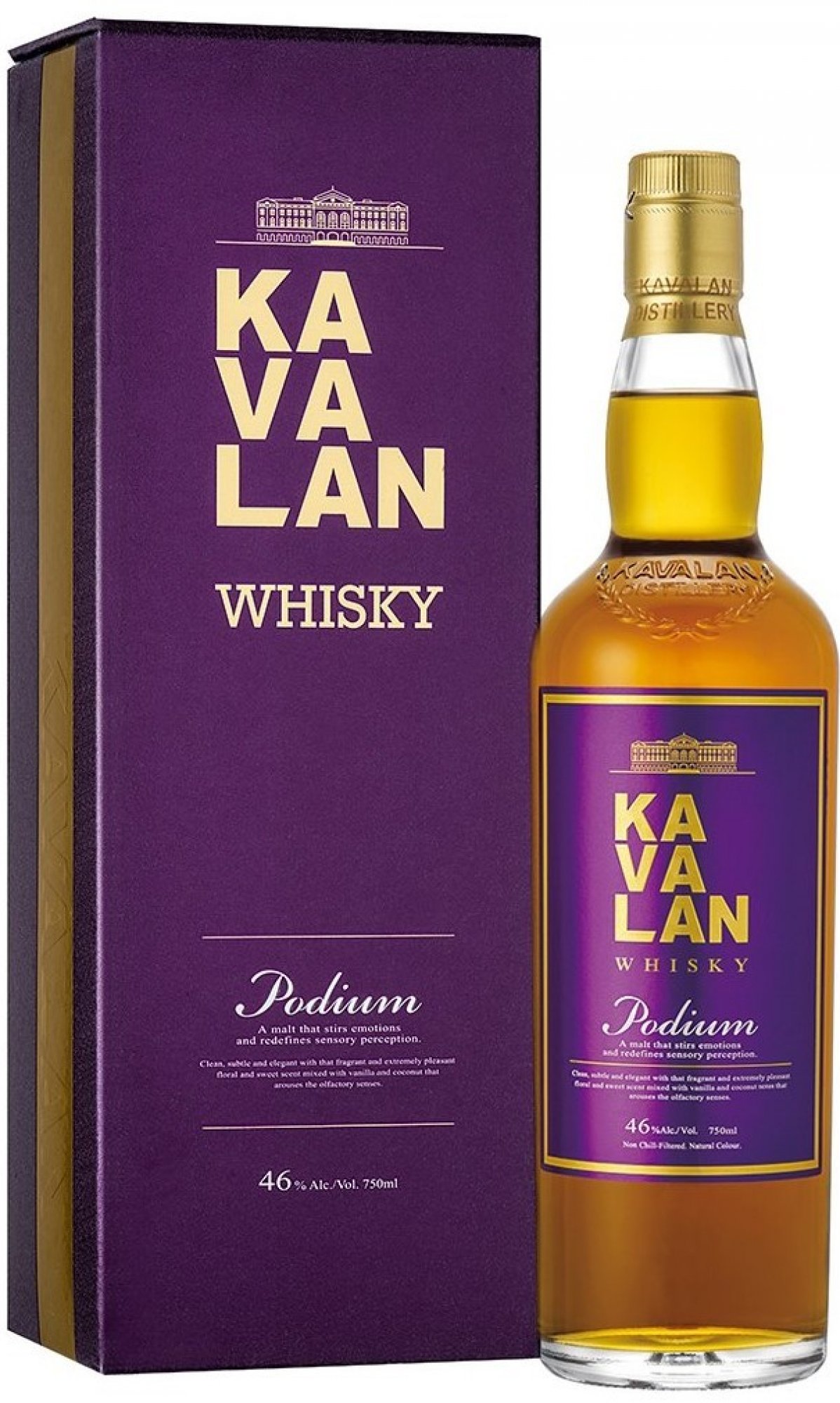 Kavalan Podium 46% 0,7 l (karton)