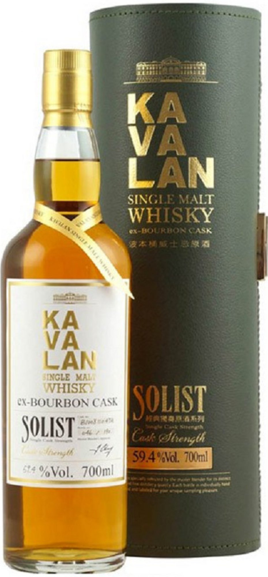 Kavalan Solist Bourbon 57,1 % 0,7 l (tuba)