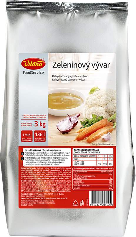 Vývar zeleninový 3kg Vitana