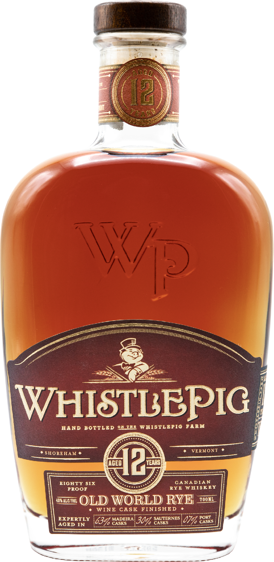 Whiskey WhistlePig Old World Rye 12YO 43% 0,7 l