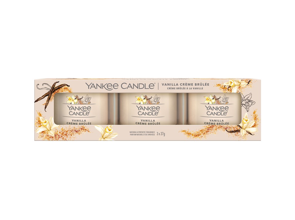 Yankee Candle Vanilla Creme Brulee 3 x 37 g