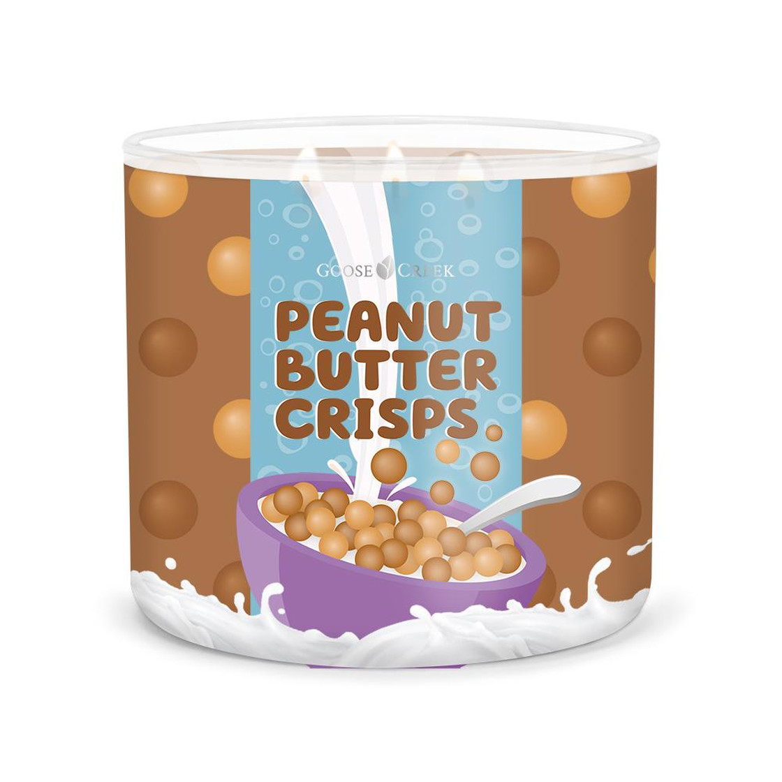 Svíčka Goose Creek Cereal - Peanut Butter Crisps - Čokoládové kuličky s arašídovým máslem