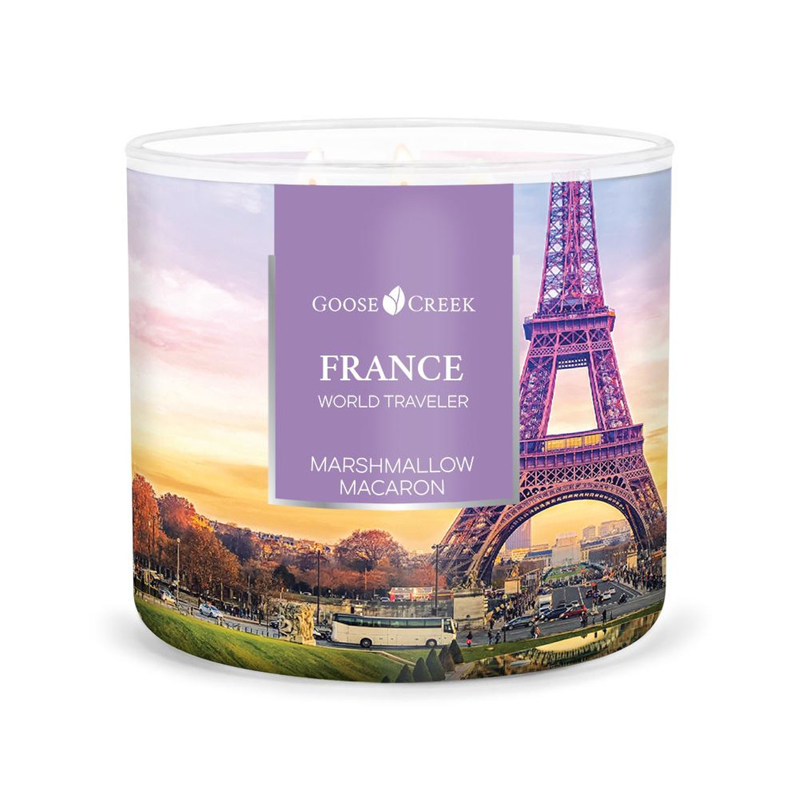 Svíčka Goose Creek World Traveler France - Marshmallow Macaron - Makronky s Marshmallows