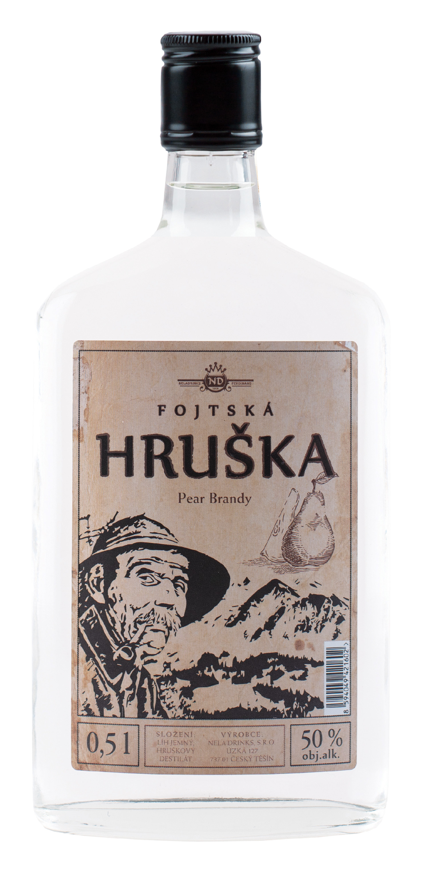 Fojtská Hruška 50% 0,5 l