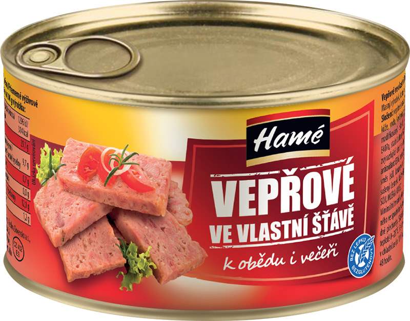 Hamé Vepřové ve vlastní šťávě - 400 g