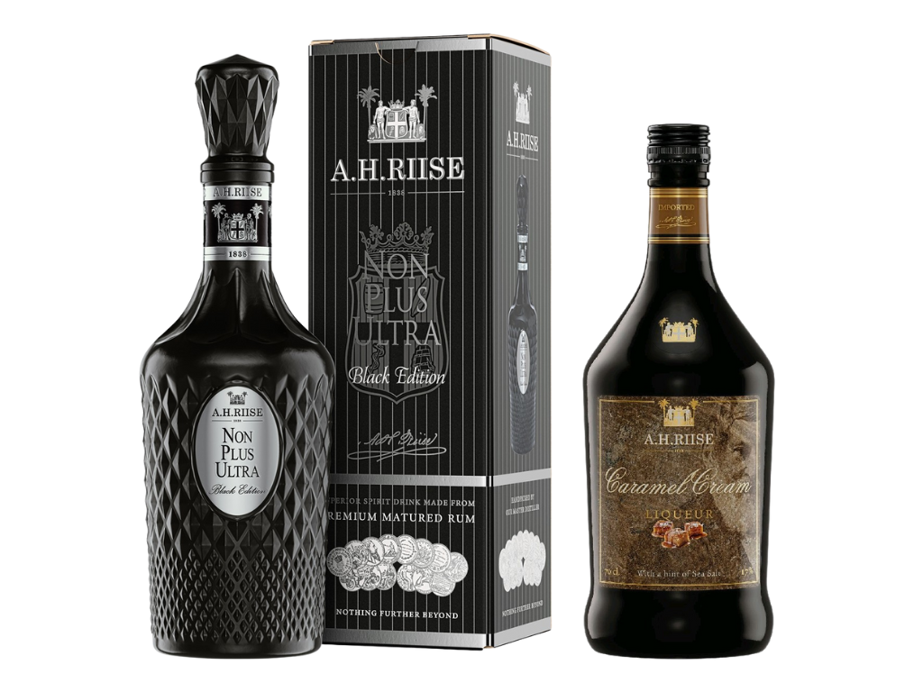 A.H. Riise Non Plus Ultra Black 25y 42% 0,7l + Riise Cream Liqueur 17% 0,7l