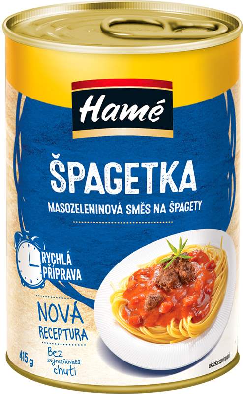 Hamé Špagetka masová směs hotové jídlo 415g