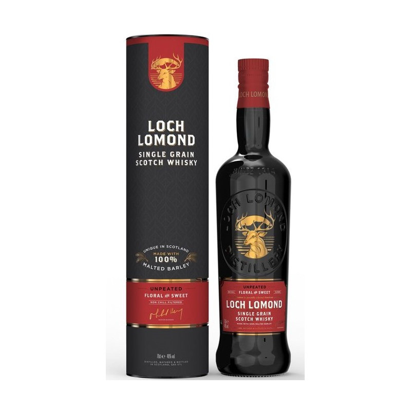 Whisky Loch Lomond Single Grain Unpeated Floral and Sweet 0,7L 46% (tuba)