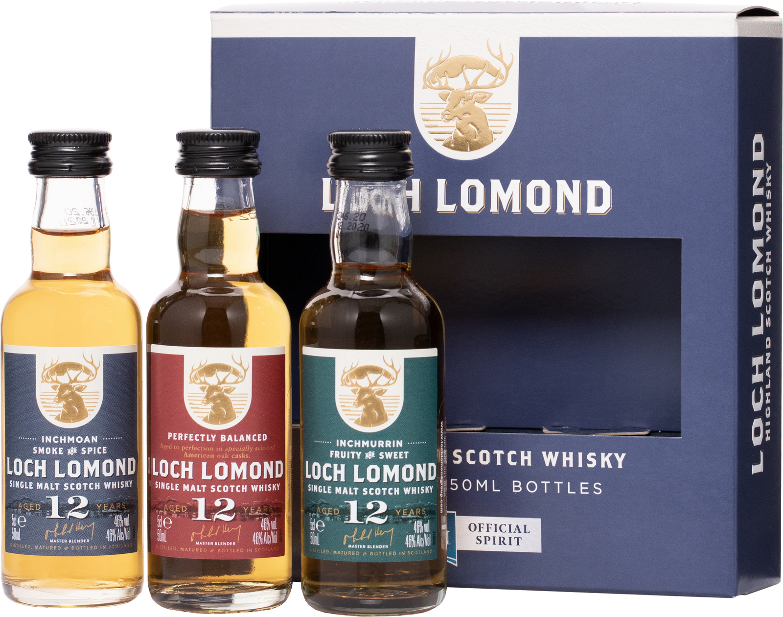 Whisky Loch Lomond Three mini set 46% 3x0,05 l (karton)