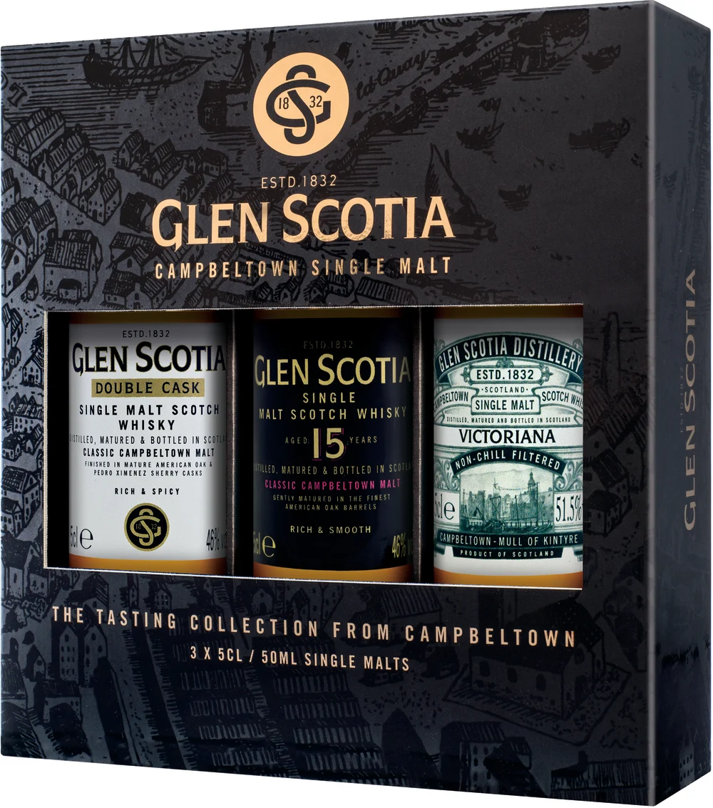 Glen Scotia (whisky) Whisky Glen Scotia Tastin set Campbeltown 48,7% 3x0,05 l (karton)