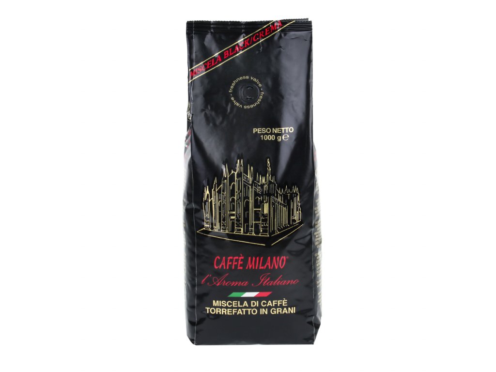 Caffé Milano Black Zrnková káva 1000 g