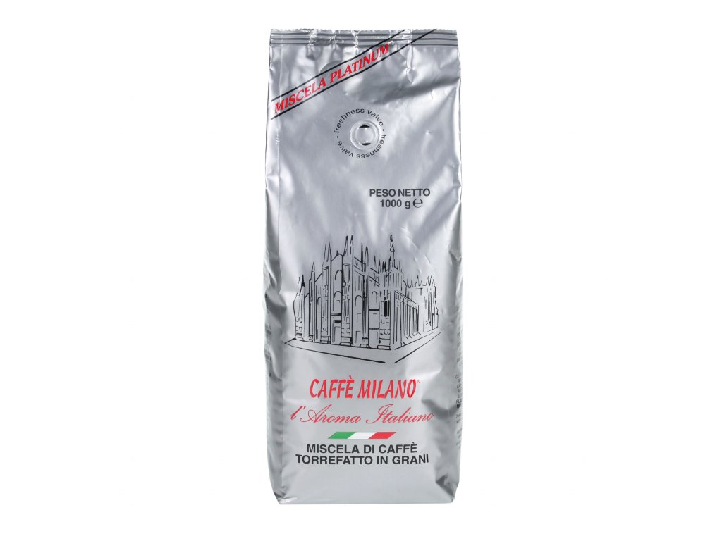 Caffe Milano Platinum zrnková káva 1 kg