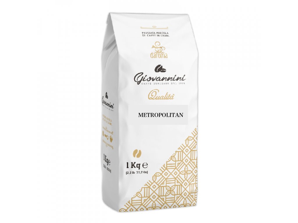 DaRoma GIOVANNINI METROPOLITAN Zrnková káva 1000 g