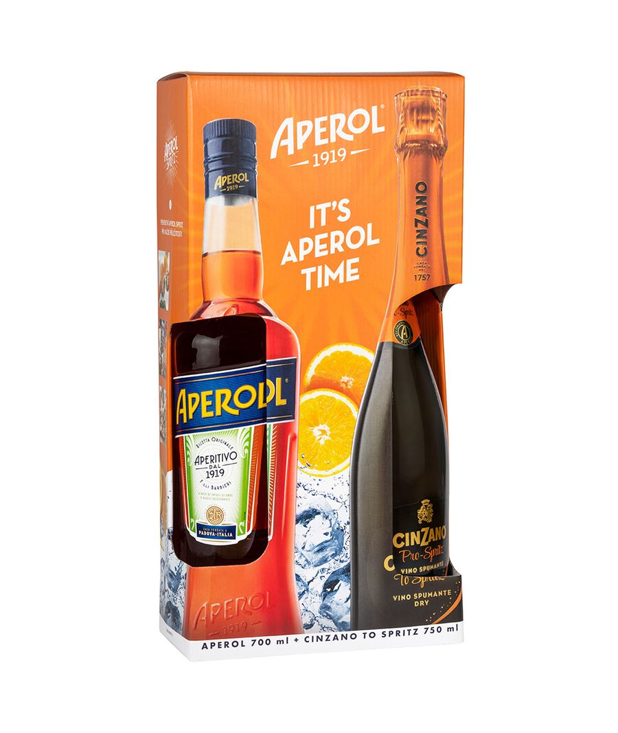 Aperol 0,7l s Cinzano Pro-sprizt 0,75l