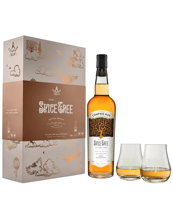 Whisky Compass Box Spice Tree 46% 0,7 l (dárkové balení 2 skleničky)