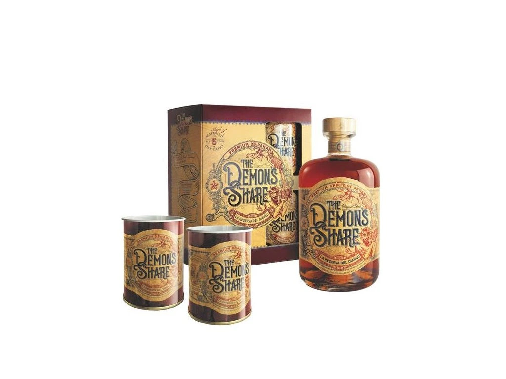 Demons Share 6yo + 2 plecháčky 40% 0,7l (dárkové balení 2 plecháčky)