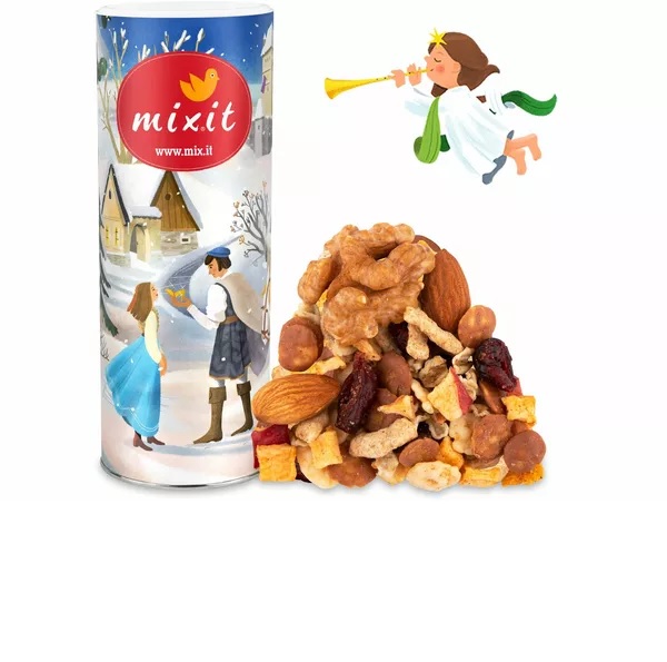 Mixit Vánoční mix - musli se sušeným ovocem a ořechy velký tubus 625g