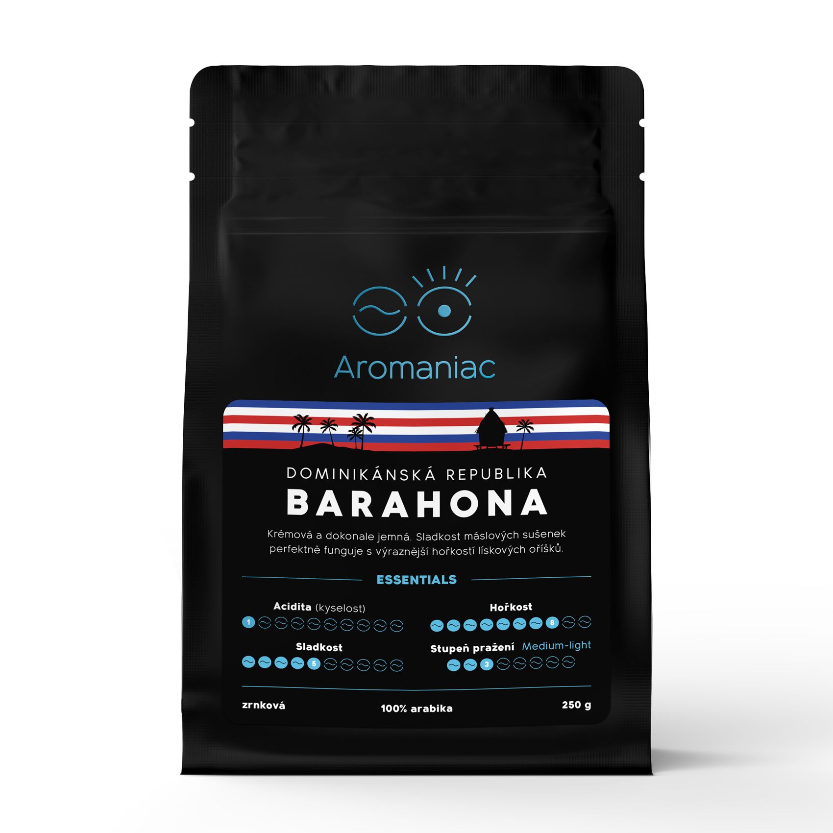 Aromaniac Dominikánská republika Barahona mletá káva 250 g