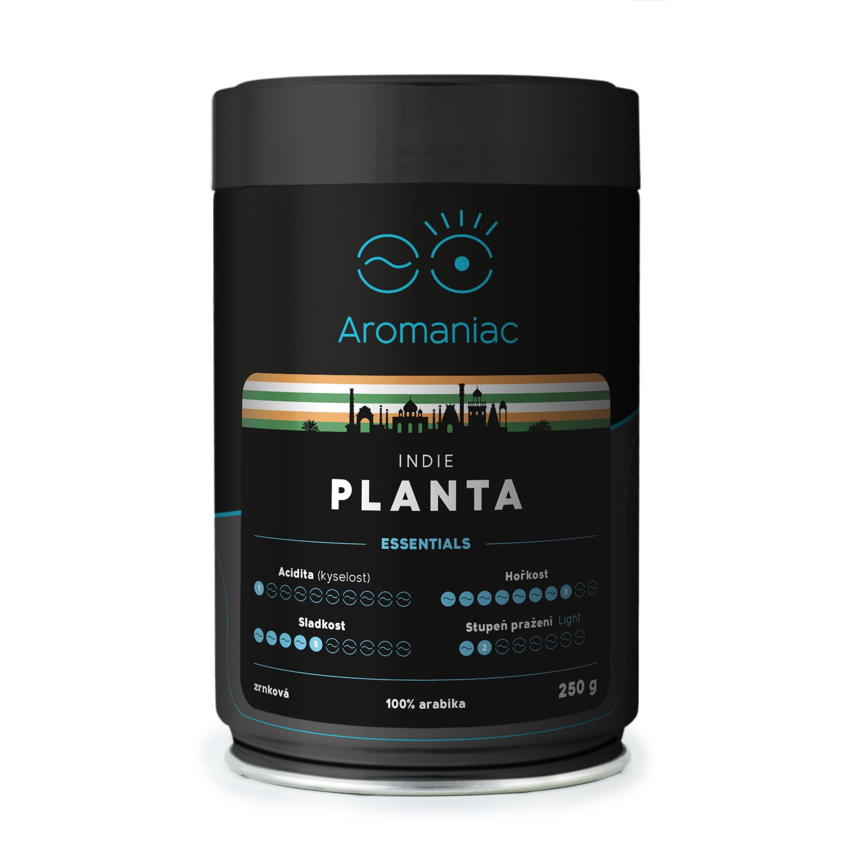 Aromaniac Indie Planta 250 g mletá káva (dóza)